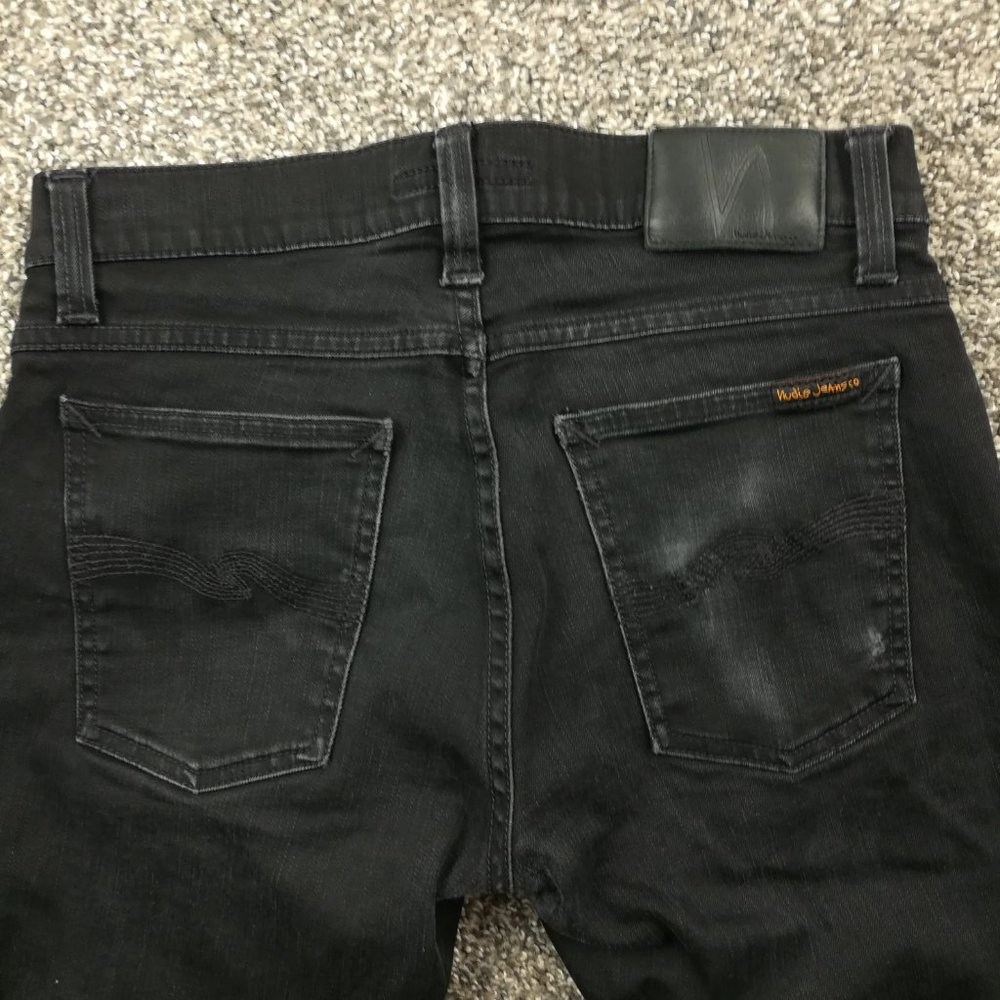 Nudie Jeans Men's Skinny Jeans - Black - Picture 7 of 9